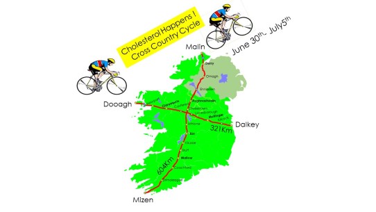 Cycle map, Carioloogy, Lipid Management, Charity Cycle